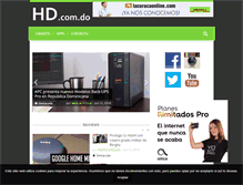 Tablet Screenshot of hd.com.do